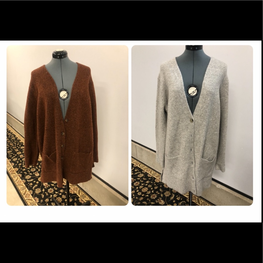 2-Old navy 3/4 length button sweaters long sleeve